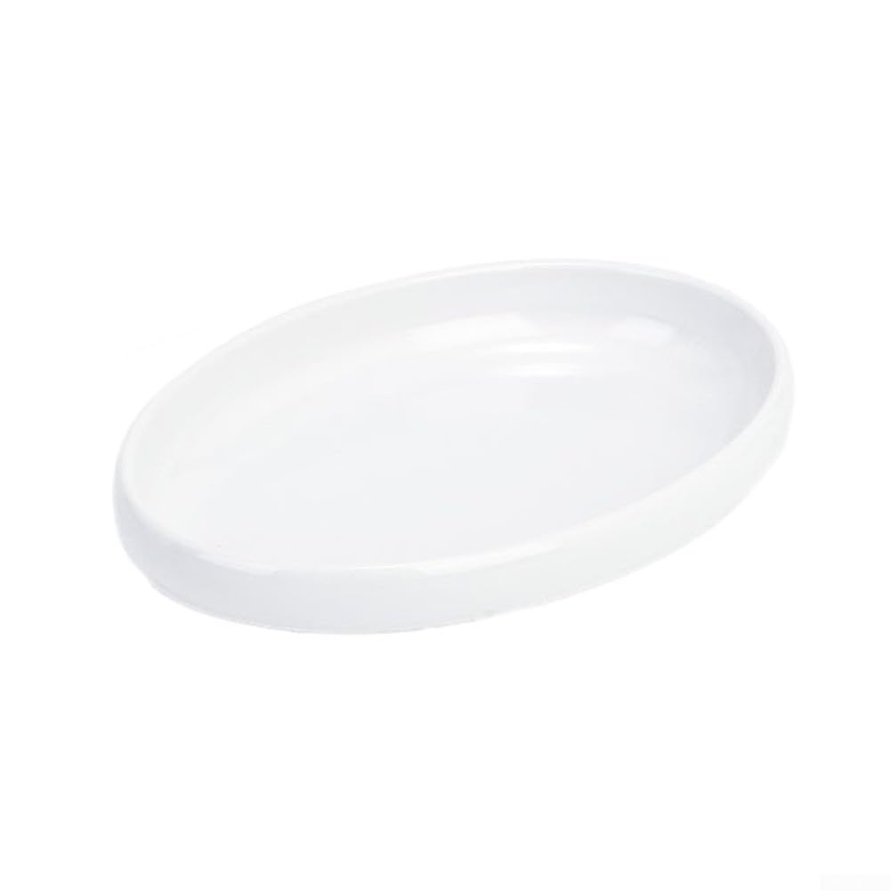 Assiettes Ovales Mélamine 20cm Blanches 4 Incassables Assiettes