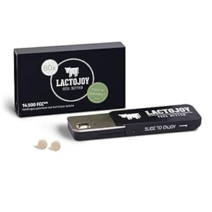 LactoJoy Lactase-tabletten, Snelle Hulp bij Lactose-Intolerantie, Zuivel- en Melkverteringshulp, Voedingsenzym voor een…