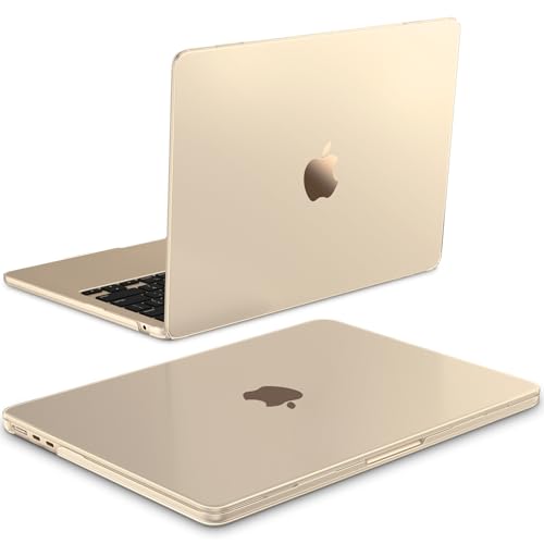 FINTIE Coque Compatible avec MacBook Air 13.6 Pouces M5 M4 M3 M2 (2026/2025/2024/2022) - [Ultra-Fin & Finition Givrée] Coque Légère Etui Anti-Empreinte...