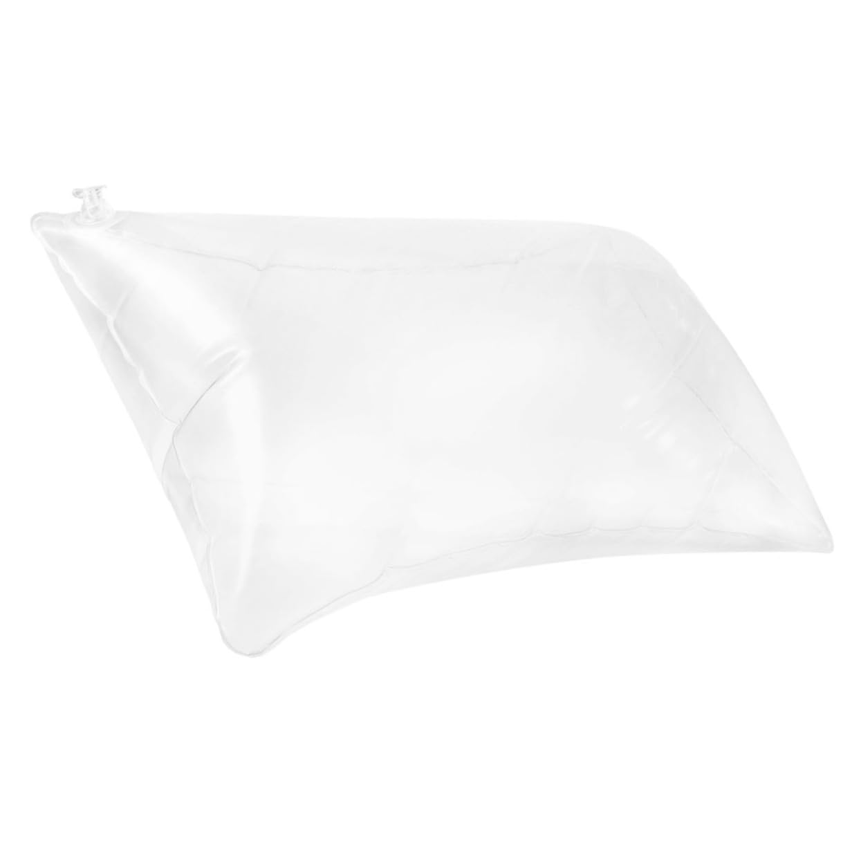 Milisten Transparent Inflatable Long Pillow Insert Creative Air Filled Cushion for Camping Portable Folding Support Pillow for Sofa and Bed Use
