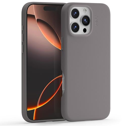 MOFT Snap Case MOVASTM for iPhone 16 Pro Max Case, Compatible with MagSafe, Magnetic Premium Vegan Leather Phone Case with Smooth Feeling, Enduring Color Minimalist 6.9 inch Protective Case, Taupe