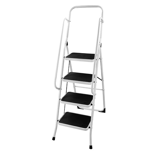 Facilitys Stahl Klapptrittleiter mit 4 Stufen
