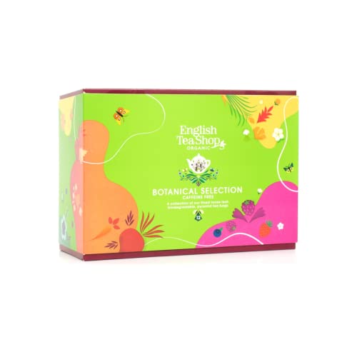English Tea Shop® | Caja regalo infusiones bio hierbas y frutas | 12 filtros infusiones variadas aromas clásicos hierbas frutas especias sin cafeína