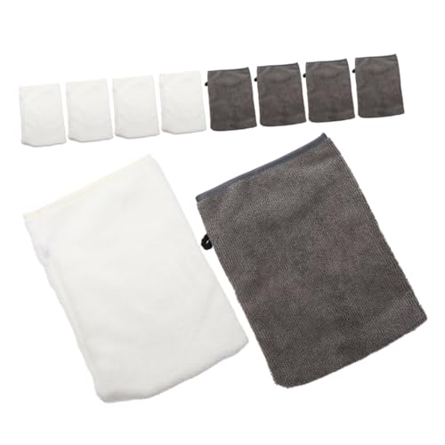 ノーブランド品 10個 クレンジンググローブ ふたワイプ ミット メイクアップワイプ 流せるおしりふき フェイスワイプ 角質洗浄用手袋 洗顔用手袋 除去グローブ こする ポリエステル縁取り