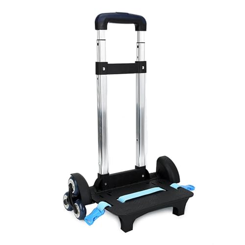 Carrito plegable compacto para mochila de 2 ruedas azul miniatura 4
