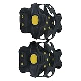 Tacos de Hielo para Zapatos, empuñaduras Antideslizantes de Nieve para Zapatos, Botas de Invierno, para Mujer, Senderismo, Invierno, Techo, Escalada, Caminar, montañismo, Correr al Aire Libre