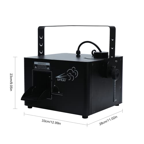 Máquina de humo de 1500 W con control remoto y controles, dosificación programada para fiestas, escenarios, bodas, conciertos, DJ y reuniones familiares miniatura 3