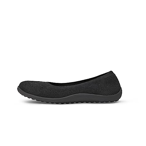 Arromic Wide Toe Box Ballet Flats Shoes for Women Black Slip on Knit Dressy Shoes Washable Soft Ballerina Lightweight Ladies Walking Flat2