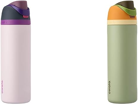 Owala FreeSip Insulated Stainless Steel Water Bottle with Straw for Sports and Travel, Leak Proof & FreeSip Insulated Stainless Steel Water Bottle with Straw for Sports and Travel, Leak Proof
