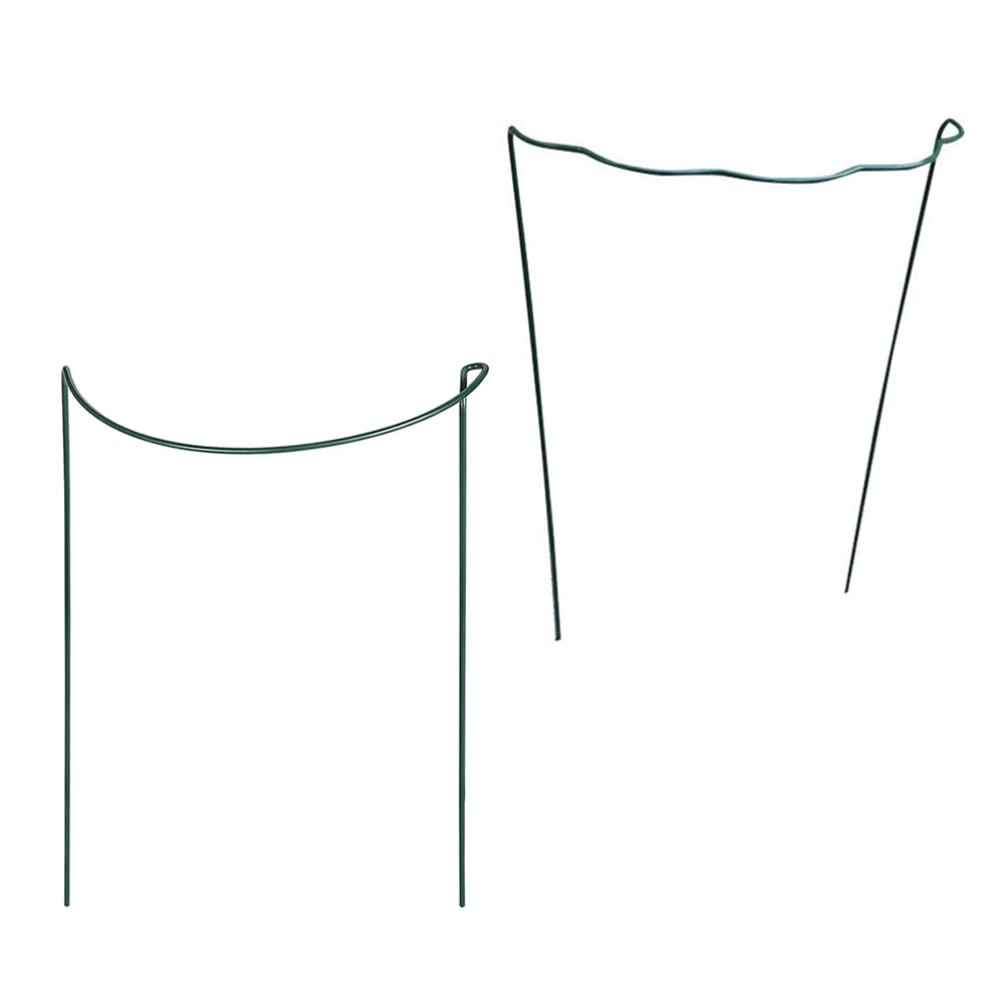 BESPORTBLE 2 adet Bahçe Vine Tırmanma Çerçevesi Demir Bitki Braketi Çiçek Sabitleme Standı Yeşil