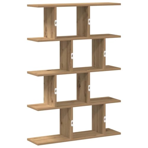 Étagère cube murale en chêne pour un salon chaleureux et ordonné - 7
