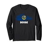 Photo Gallery bandiera dello stato idaho - boise cityscape - boise skyline maglia a manica Photo Gallery bandiera dello stato idaho - boise cityscape - boise skyline maglia a manica