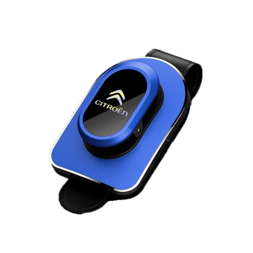 JTMLGDPA Coche Soporte Gafas para Citroen C4 2015-2018,Magnéticos de Cuero Visera Solar portagafas Clip Lentes de Sol Soportes Interior Accesorios,B-Blue