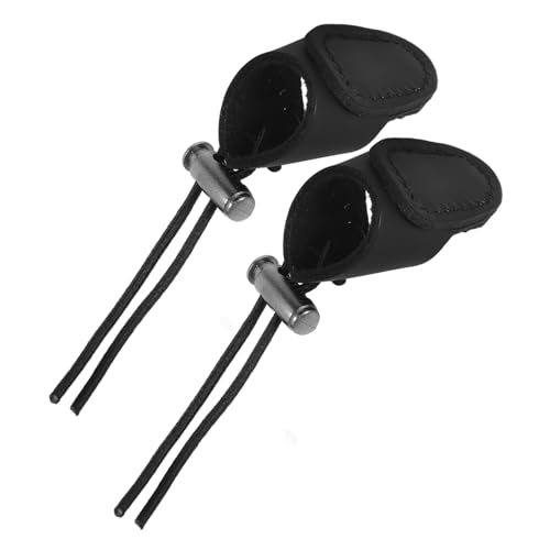 BIUDECO Leather Finger Guard 2pcs Professional Glove Wear-Resistant Comfortable for Long Use