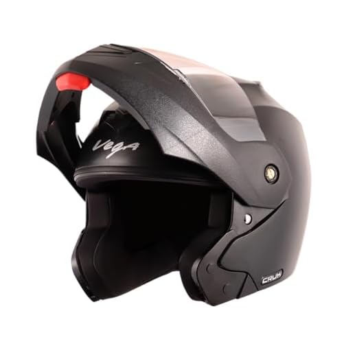 Vega Crux Flip-up Helmet (Black, M)
