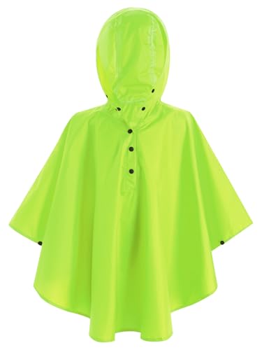 XUNZOO Kids Boys Girls Lightweight Water Resistant Raincoat with Storage Pouch Jacket Waterproof Outwear