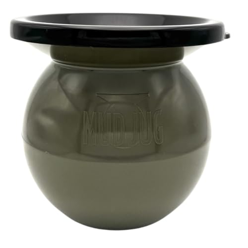 Mudjug Olive Drab Classic Travel Spittoon - Portable Spit Jug with Deep Funnel, Spill Resistant, Weighted Bottom for Enhanced Stability, Leak-Proof Design, Easy to Carry On-the-Go, Perfect for Dippers