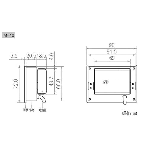 M-10 Magnetic Ruler Digital Display Meter miniatura 4