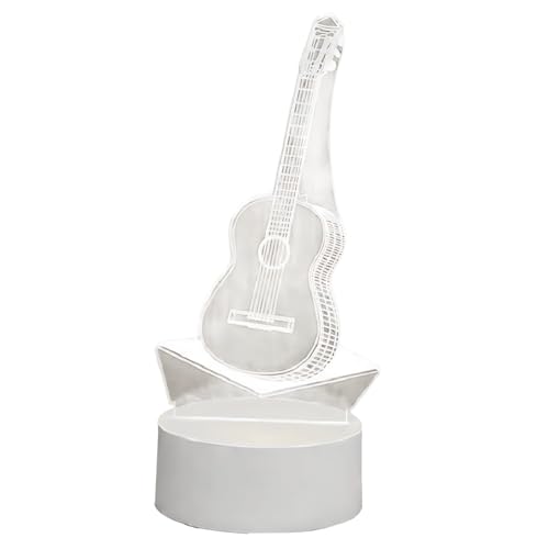 Lámpara decorativa de regalo de guitarra pequeña para guitarristas y amantes de la música con USB