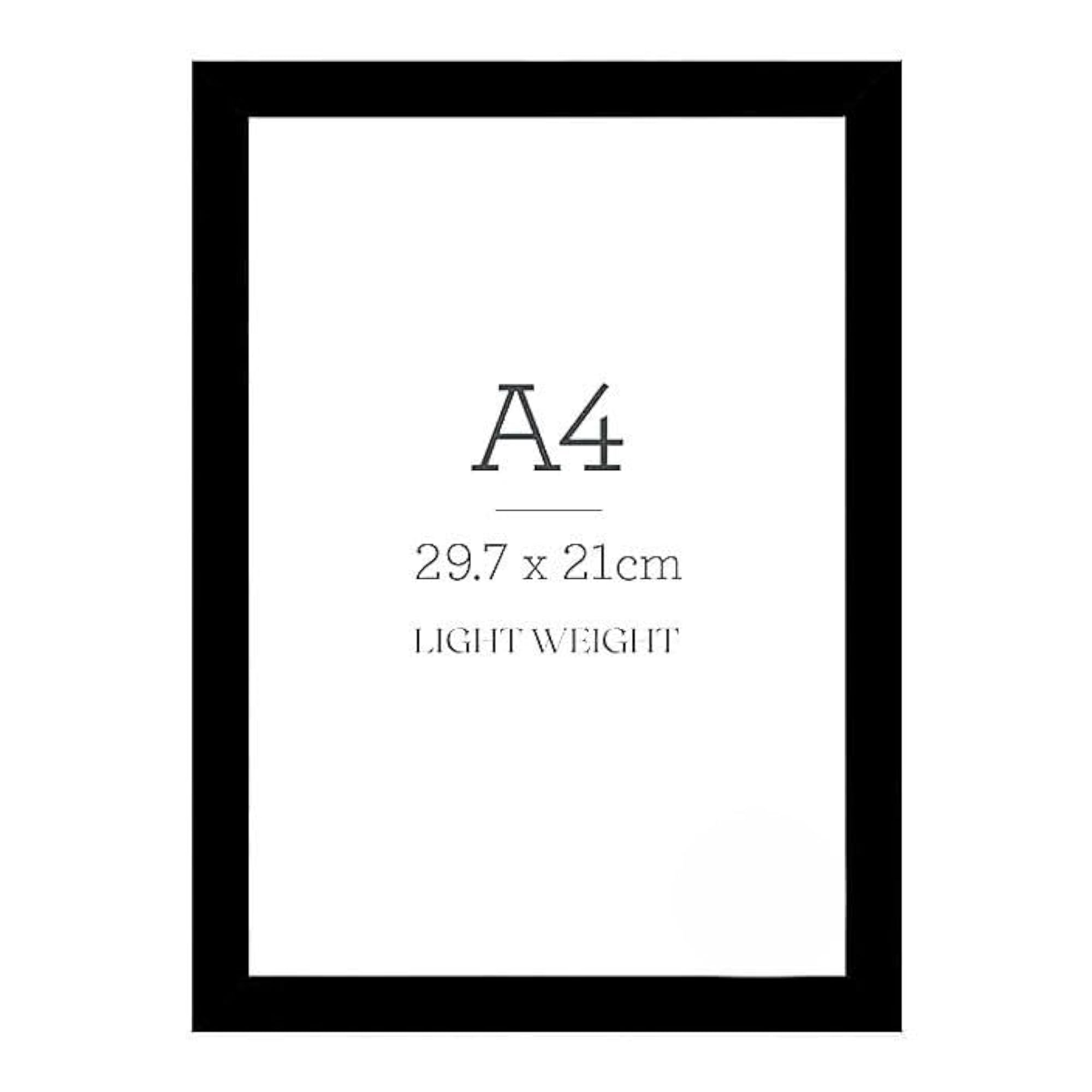 A4 Nature Wall Art Pink Moon Frame