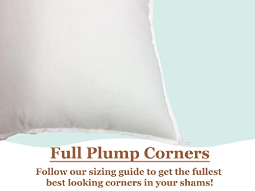 Image of Pillowflex Synthetic Down Pillow Insert 20x30 in - Karate Chop Pillow | Set of 2 - Large Rectangle Sham Forms, Plush Polyester Cotton Blend, Cloud-Like Comfort, Clump-Resistant Fill, Smooth Finish