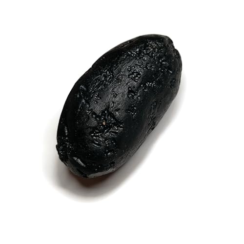 Image of Rare Indochinite Black Tektite 100g, Raw Meteorite Impact Glass, 1pc 65mm Natural Specimen, from Vietnam ID#A