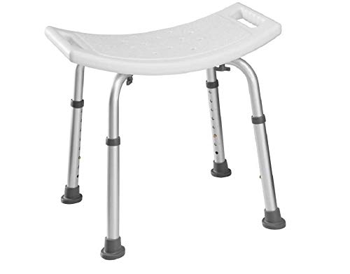 Vendeur pro Tabouret de Douche Incurvé Réglable en Hauteur, Chaise de Douche Stable et Sécurité, Tabouret Salle de Bain pour Les Personnes Handicapées, âgées et Femmes Enceintes