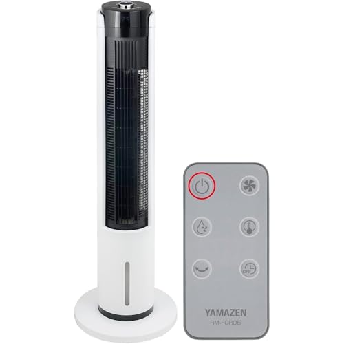 【未開封品】山善 冷風機 首振り 温度センサー ホワイト FCR-BWG404 Amazon | [山善] 冷風扇 冷風扇風機 冷風機 スリム 左右自動首振り