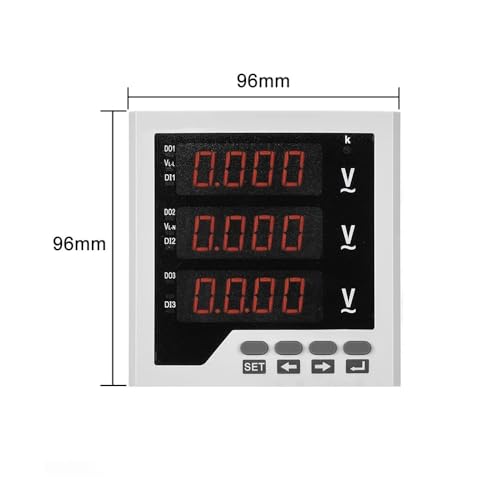 Compteur d'énergie numérique MH-3AV33 AC220V et voltmètre programmable - 3