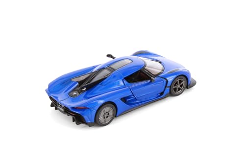 Modelo Escala 1:36 Konigseg Jesko Absolut Azul miniatura 3