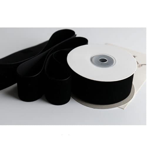 Velvet Ribbon 40mm Wide Bundle Bow Roll Craft Multiple Colors 1.6 inch (Black, 10 metre)