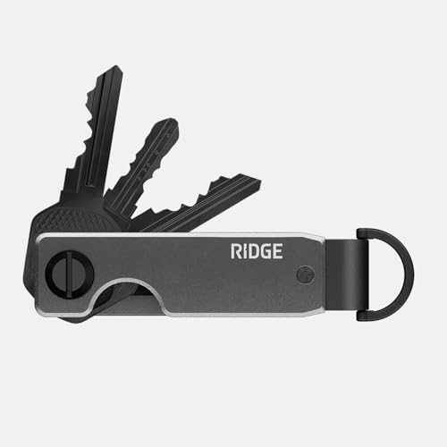 Image of The Ridge Key Organizer - Compact Metallic Key Holder, Minimalist Innovative Keyholder, Smart Keychain Secures 2-6 Keys
