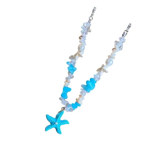 Collier perles coquillage et étoile de mer pour femmes style vacances
