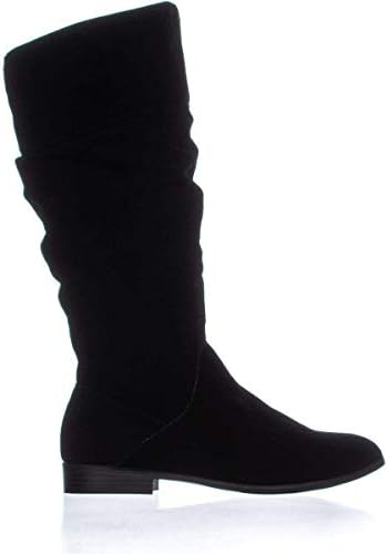 Style & Co. Womens Kelimae Faux Suede Tall Riding Boots Black 8 Medium (B,M) | Image 4