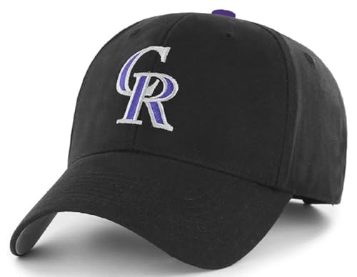 Gorra Ajustable Negra Fan Favorite Colorado Rockies miniatura 1