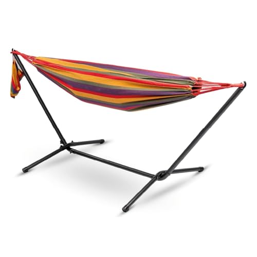 MaxxGarden Hamaca con soporte de carga de 120 kg - Hamaca con armazón - Marco estable - Hamacas al aire libre en pie - para Jardín, piscina y balcón