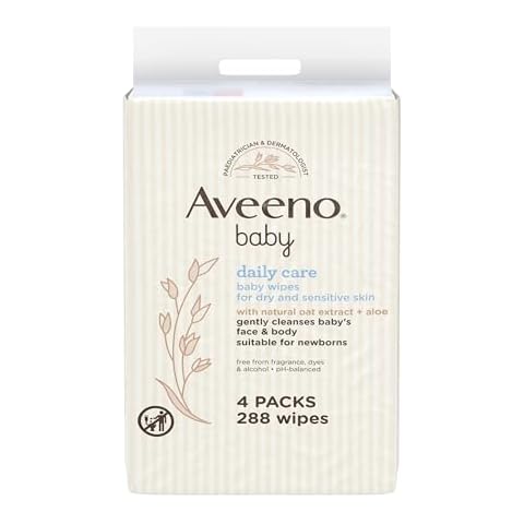 Aveeno Baby Wipes for Sensitive Skin Cover