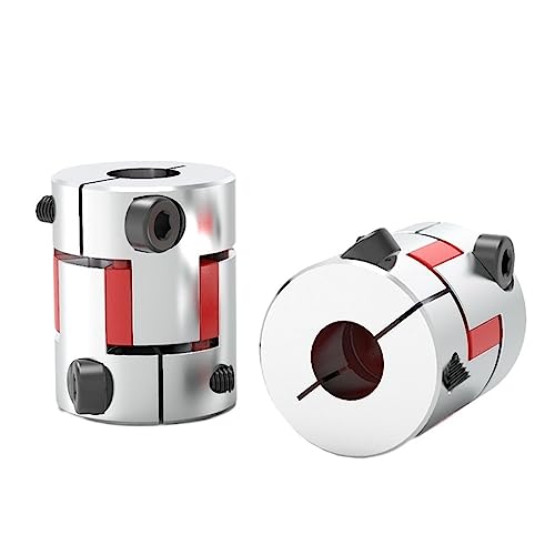 Rigid coupling,Stainless steel rigid coupling 1pcs D20L25 Shaft Coupler Couplings Aluminum Plum Flexible Coupling Motor 3D Printer Part(4x6)