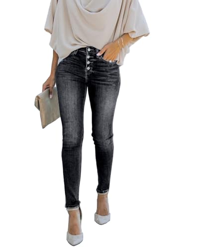 Women's Boyfriend Skinny Jeans Ripped Stretchy Denim Pants