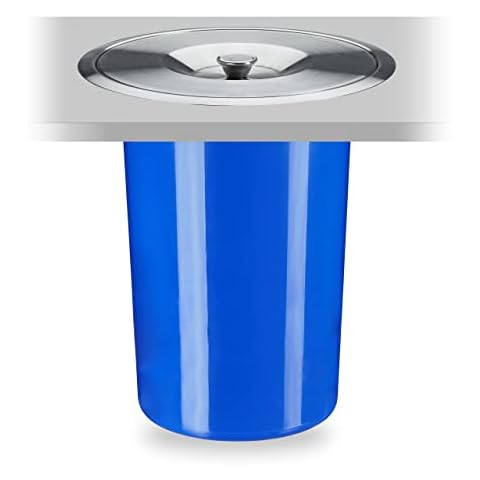 Relaxdays Cubo de Basura Encimera, Azul Cover