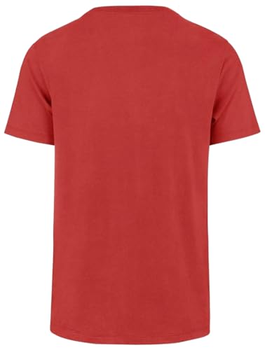 Image of 47 Brand MLB Men's Team Color Distressed Imprint Primary Logo Short Sleeve Baseball T-Shirt