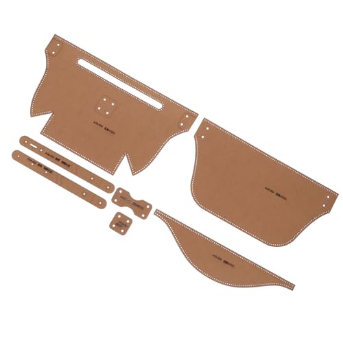 BESPORTBLE Plantilla para Manualidades Marrón Kraft Agujeros Bordes Fácil para Usar de Bolso Pecho y Dumpling Bag en Papel DIY