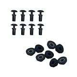 リベット8個キャップ8個セット ドアバイザー取付用 サイドバイザー取付用 プラスチック 留め具 ブラケット プッシュリベット V-RK8 (8)