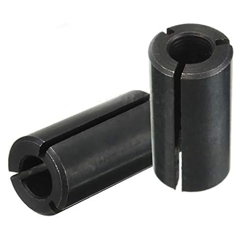 2Pcs Router Collet Reduction Sleeve Tool Bit Cover