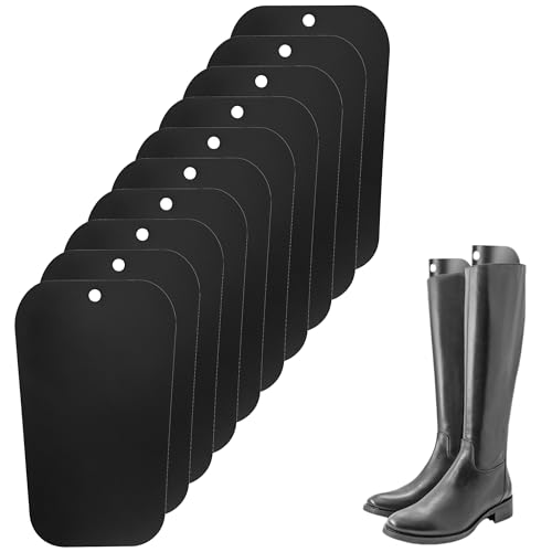 Heyumybit Boot Shaper Inserts 10 Pack Reusable Boots Tall Support Black Boot Supports Shoe Trees Insert Pads Boot Stand up Inserts for Preventing Bending and Creasing