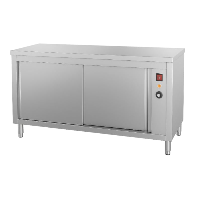Meuble Chauffant Central 1400 x 600 mm – 1200W – Inox – Armoire Chauffante Professionnelle