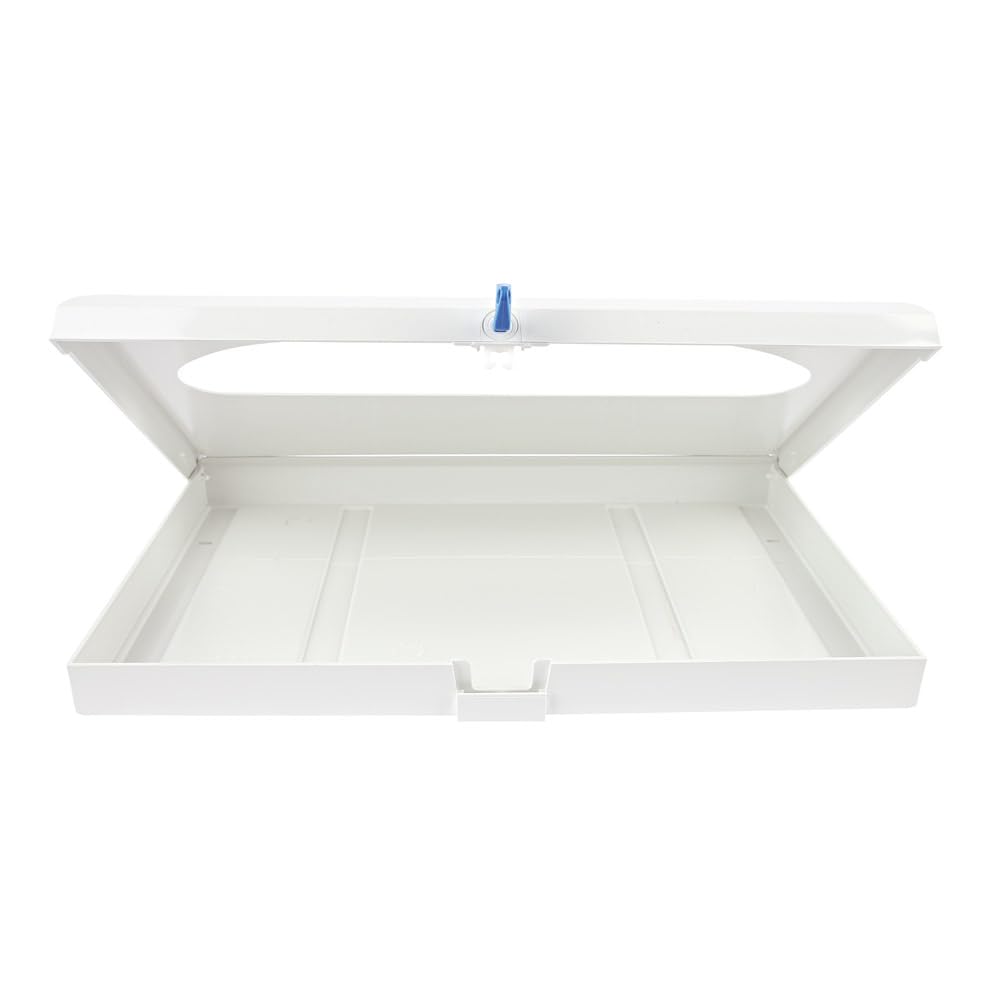 6 Stück Spender für Toilettensitzabdeckungen | Kunststoff, weiß, L: 42cm, B: 4,6 cm, H: 28cm, Karton, Toilettensitzbezugspender, Sitzbezüge, Toilettensitzbezug