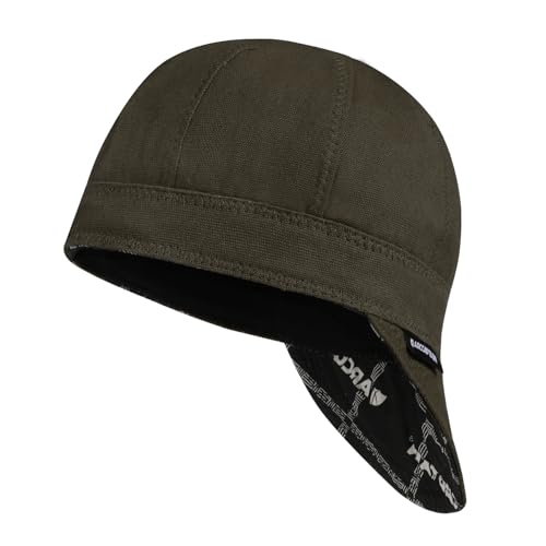 Image of ARCCAPTAIN Reversible Welding Cap, 8-Panel FR Welders Cap, Brownish, 8