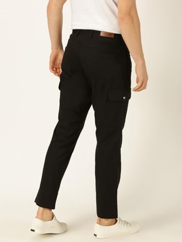Image of Thomas Scott Men's | Solid | Light Weight | Breathable Fabric | 6 Pocket | Ankle Length | Mid Rise | Regular Fit | Cotton Blend | Button Waist | Chino Trouser | Pants