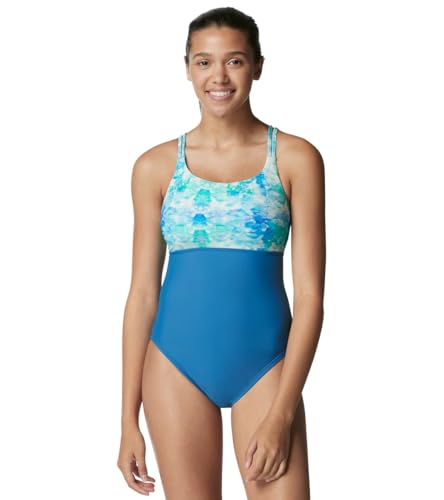 Maillot de bain une pièce bleu cobalt Speedo réglable pour un maintien parfait
